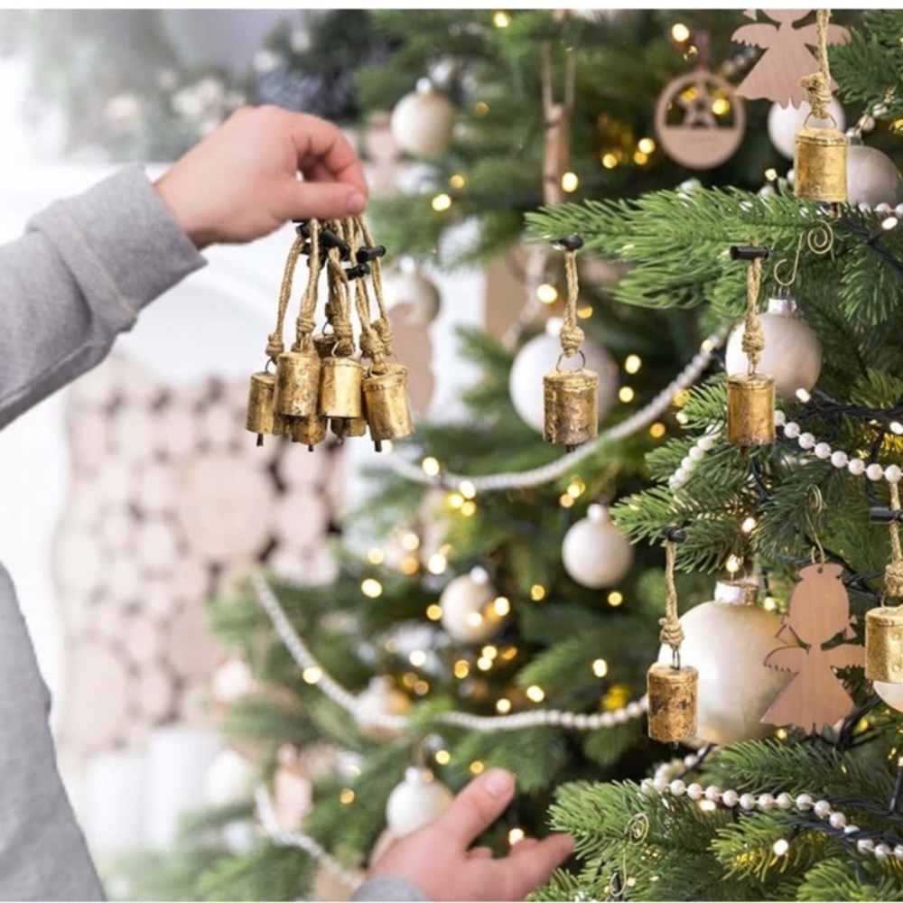 Rustic Bells Hanging Ornaments
Set of 10 Pieces
New in Box Length - Picture 2 of 8